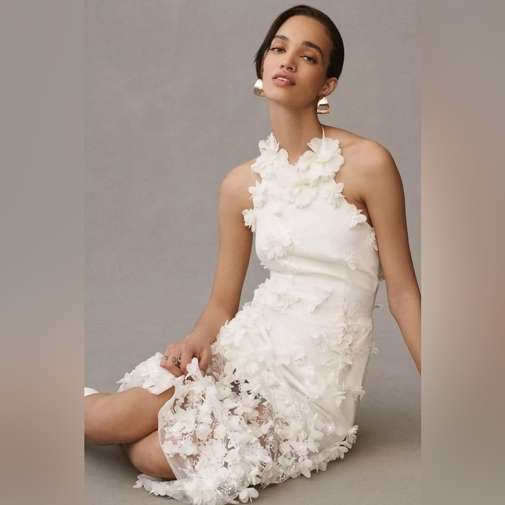 Helsi Camilla Halter 3D Floral Midi Dress